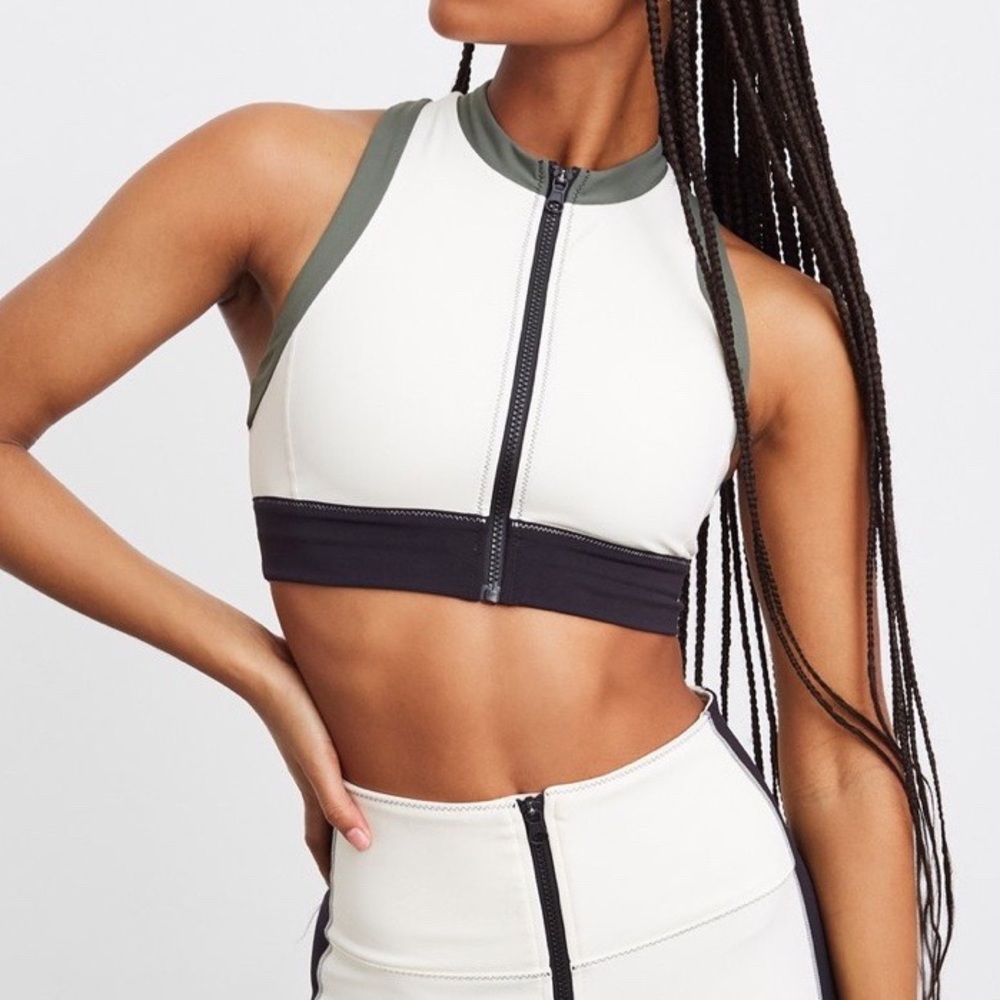 Bandier x Solid & Striped Zip Up Workout Top